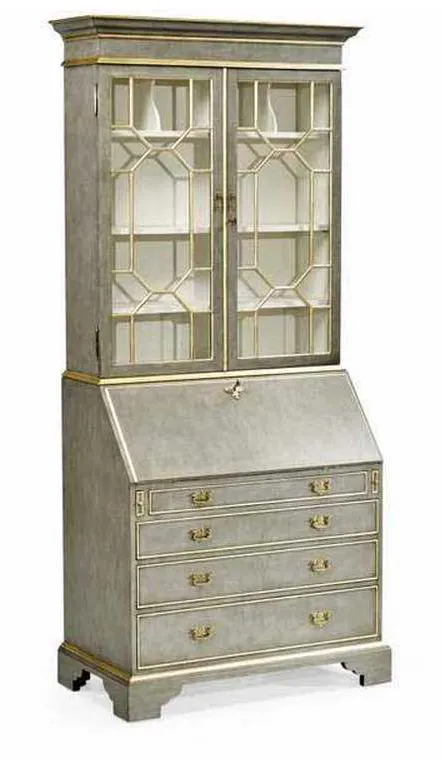 Jonathan Charles 492260-PBG Buckingham Georgian Grey Gilded Secretary Jonathan Charles 492260-PBG Buckingham Georgian Grey Gilded Secretary