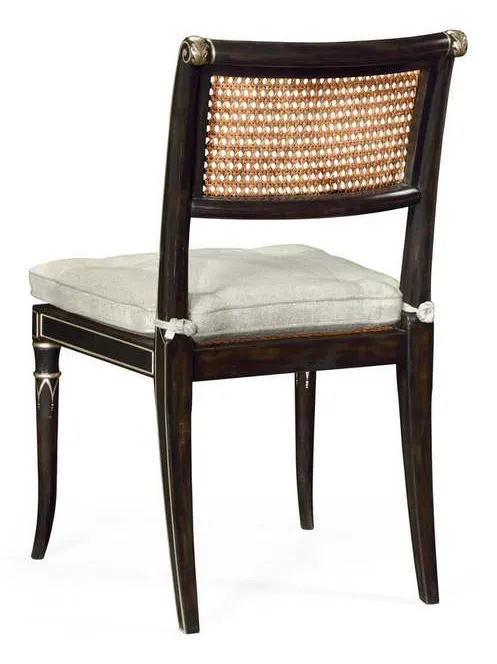 Jonathan Charles 530121-SC-CHW Linden Charcoal Wash Dining Side Chair Jonathan Charles 530121-SC-CHW Linden Charcoal Wash Dining Side Chair