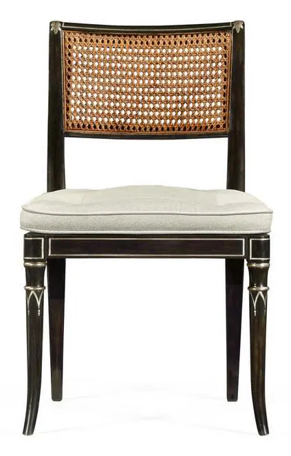 Jonathan Charles 530121-SC-CHW Linden Charcoal Wash Dining Side Chair Jonathan Charles 530121-SC-CHW Linden Charcoal Wash Dining Side Chair