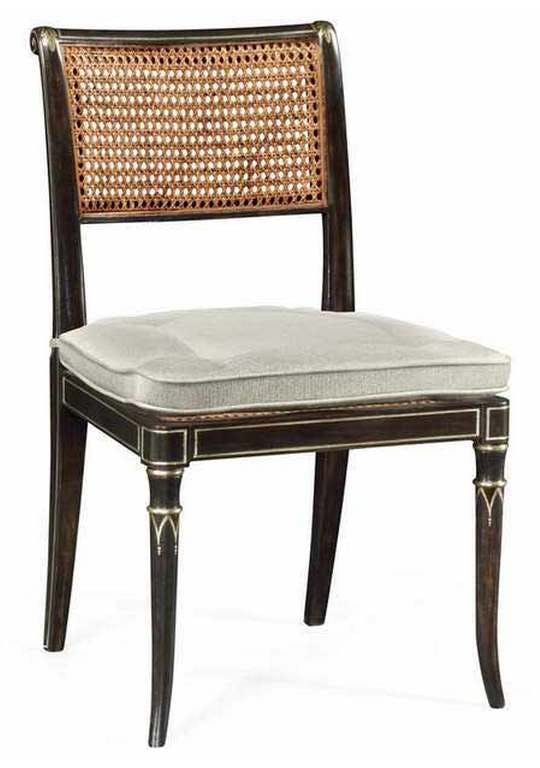 Jonathan Charles 530121-SC-CHW Linden Charcoal Wash Dining Side Chair Jonathan Charles 530121-SC-CHW Linden Charcoal Wash Dining Side Chair