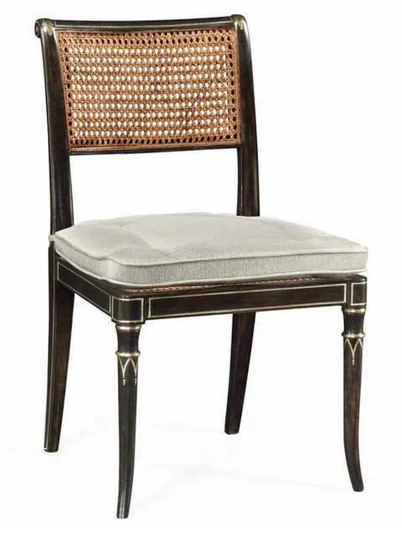 Jonathan Charles 530121-SC-CHW Linden Charcoal Wash Dining Side Chair Jonathan Charles 530121-SC-CHW Linden Charcoal Wash Dining Side Chair