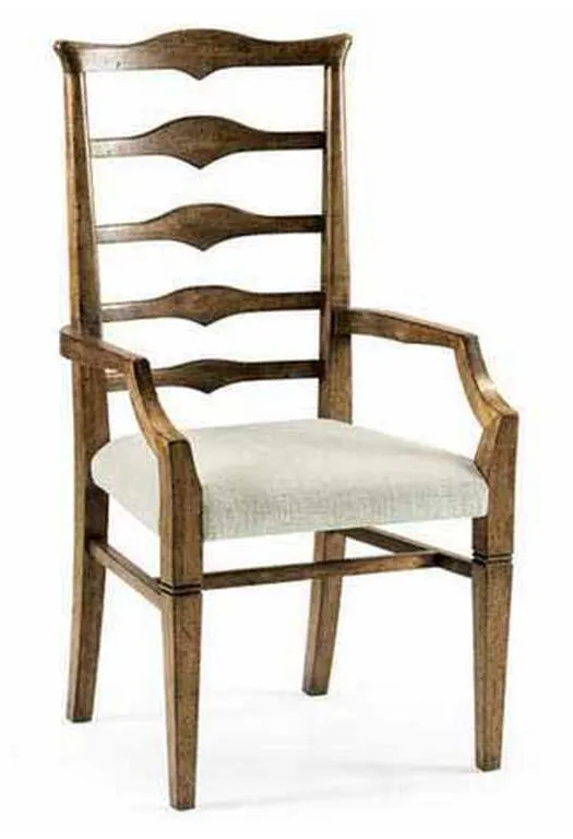 Jonathan Charles 491198-AC-DTM-F400 Pompano Ladderback Accent Arm Chair Jonathan Charles 491198-AC-DTM-F400 Pompano Ladderback Accent Arm Chair