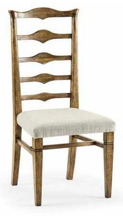 Jonathan Charles 491198-SC-DTM-F400 Pompano Ladderback Accent Side Chair Jonathan Charles 491198-SC-DTM-F400 Pompano Ladderback Accent Side Chair
