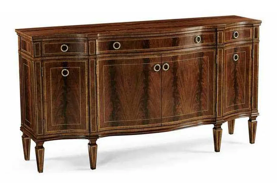 Jonathan Charles 494662-MAH Buckingham Serpentine Mahogany Sideboard Jonathan Charles 494662-MAH Buckingham Serpentine Mahogany Sideboard