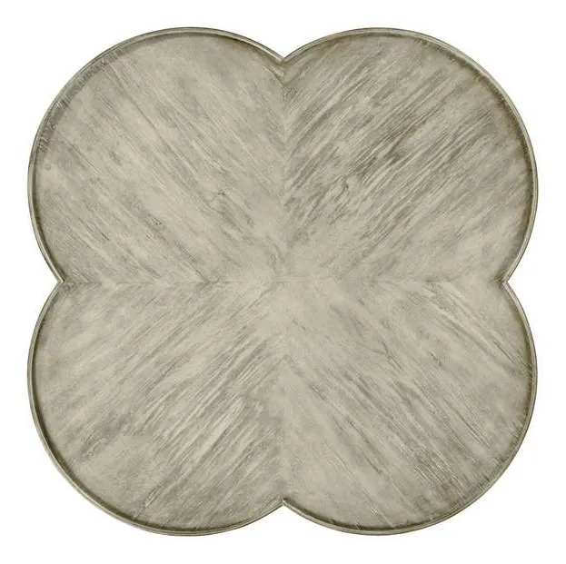 Jonathan Charles 491043-RGA Quatrefoil Lamp Table in Rustic Grey Jonathan Charles 491043-RGA Quatrefoil Lamp Table in Rustic Grey