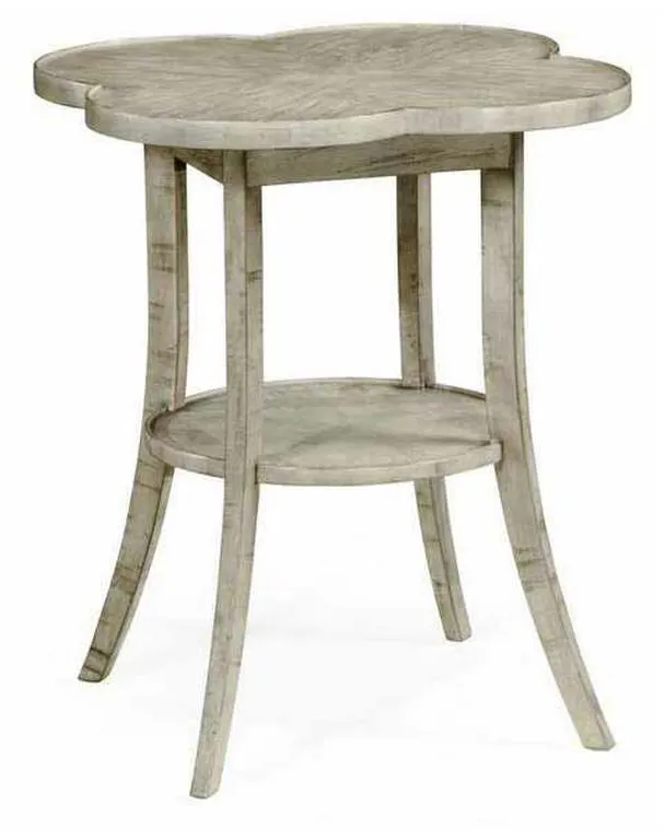 Jonathan Charles 491043-RGA Quatrefoil Lamp Table in Rustic Grey Jonathan Charles 491043-RGA Quatrefoil Lamp Table in Rustic Grey