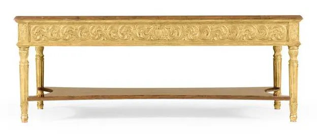 Jonathan Charles 494127-GIL Louis XIV Style Rectangular Coffee Table Jonathan Charles 494127-GIL Louis XIV Style Rectangular Coffee Table