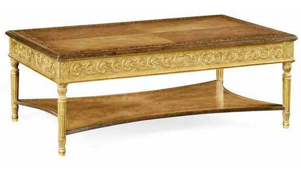 Jonathan Charles 494127-GIL Louis XIV Style Rectangular Coffee Table Jonathan Charles 494127-GIL Louis XIV Style Rectangular Coffee Table