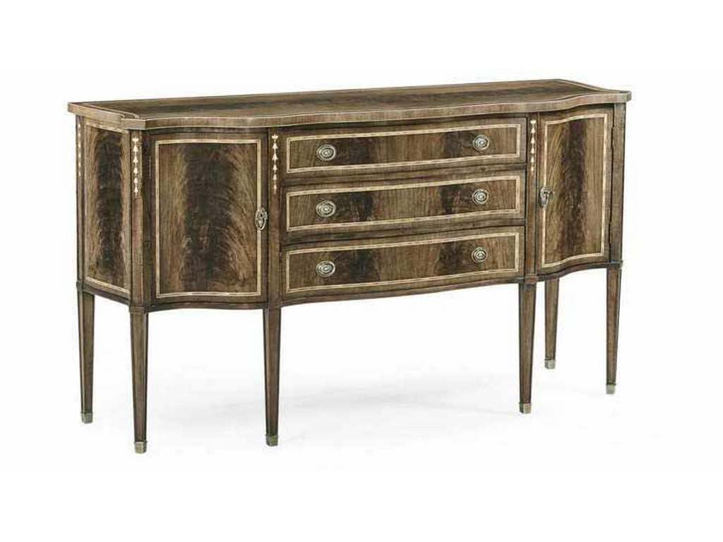 Jonathan Charles 492637-MBL JC Traditional Bleached Mahogany Breakfront Sideboard
