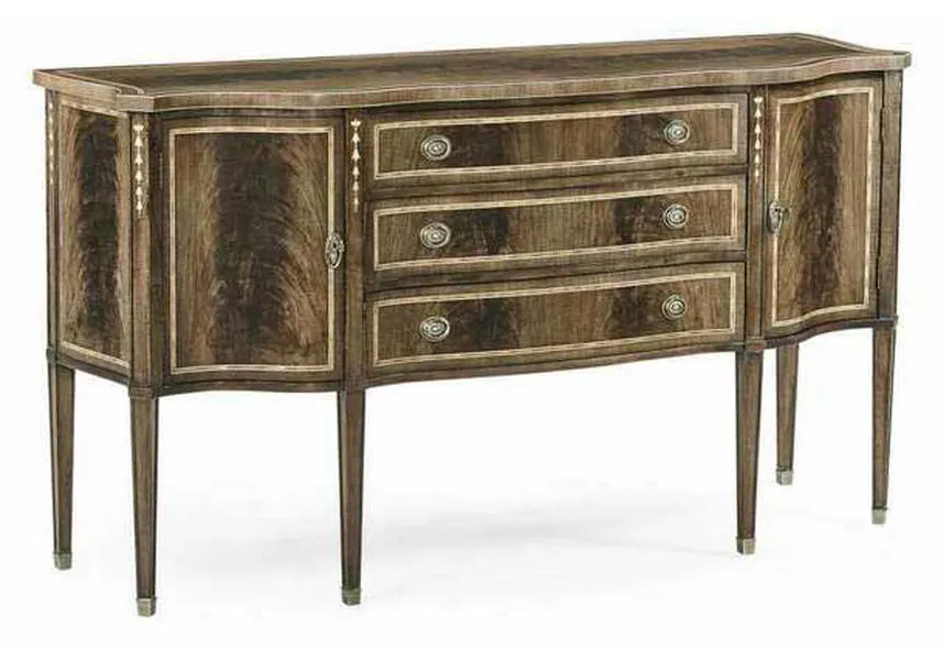 Jonathan Charles 492637-MBL JC Traditional Bleached Mahogany Breakfront Sideboard Jonathan Charles 492637-MBL JC Traditional Bleached Mahogany Breakfront Sideboard