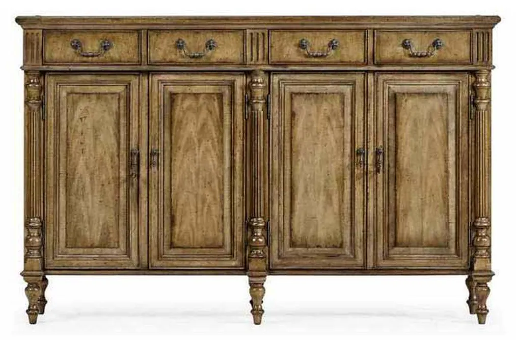 Jonathan Charles 492973-DTM Traditional Double Narrow Cabinet with Twin Cupboards Jonathan Charles 492973-DTM Traditional Double Narrow Cabinet with Twin Cupboards