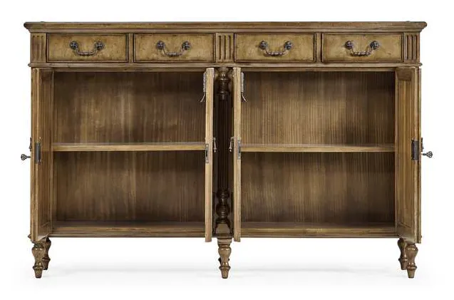 Jonathan Charles 492973-DTM Traditional Double Narrow Cabinet with Twin Cupboards Jonathan Charles 492973-DTM Traditional Double Narrow Cabinet with Twin Cupboards