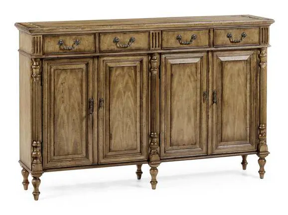 Jonathan Charles 492973-DTM Traditional Double Narrow Cabinet with Twin Cupboards Jonathan Charles 492973-DTM Traditional Double Narrow Cabinet with Twin Cupboards