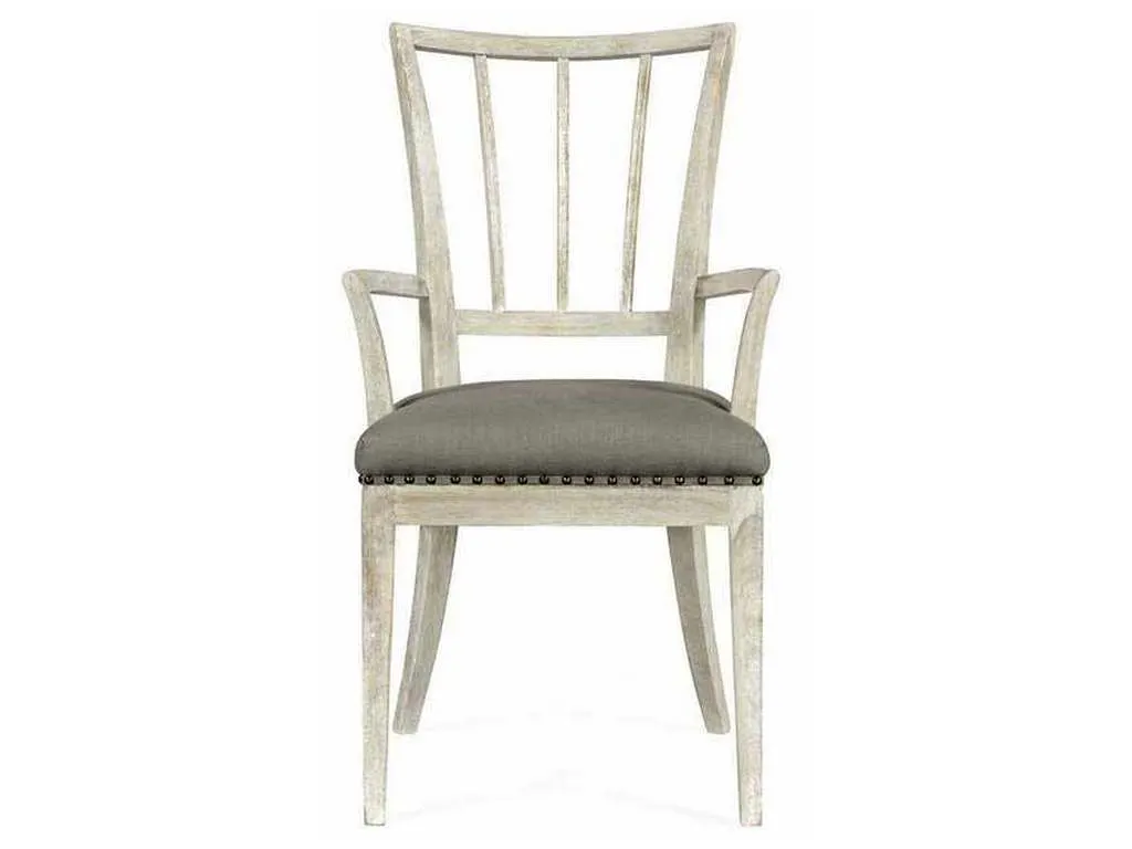 Jonathan Charles 530204-AC-WAA William Yeoward Bywater Washed Acacia Carver Arm Chair