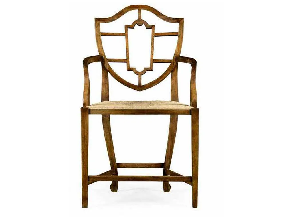 Jonathan Charles 530002-AC-GFA William Yeoward Aveburn Grey Fruitwood Arm Chair