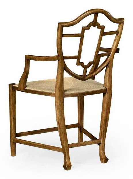 Jonathan Charles 530002-AC-GFA William Yeoward Aveburn Grey Fruitwood Arm Chair Jonathan Charles 530002-AC-GFA William Yeoward Aveburn Grey Fruitwood Arm Chair