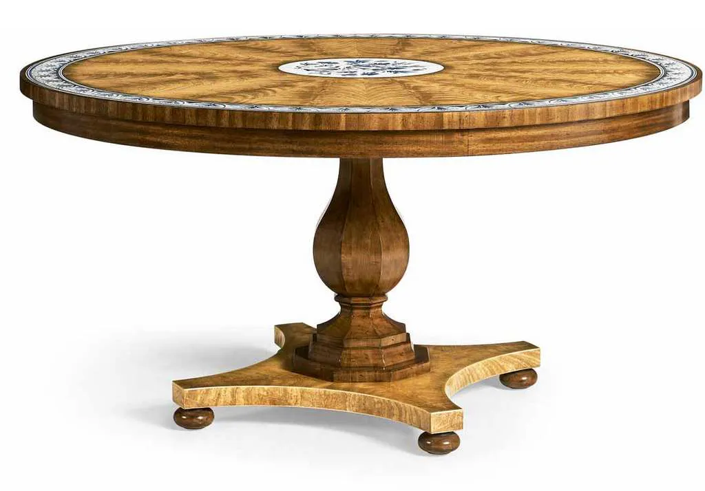 Jonathan Charles 007-2-D00-DCJ Vermeer Round Pedestal Dining Table 58 Inch Jonathan Charles 007-2-D00-DCJ Vermeer Round Pedestal Dining Table 58 Inch