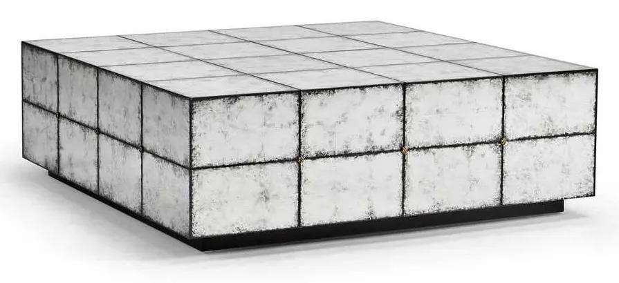Jonathan Charles 007-3-BL0-EGL Luna Square Cocktail Table Jonathan Charles 007-3-BL0-EGL Luna Square Cocktail Table