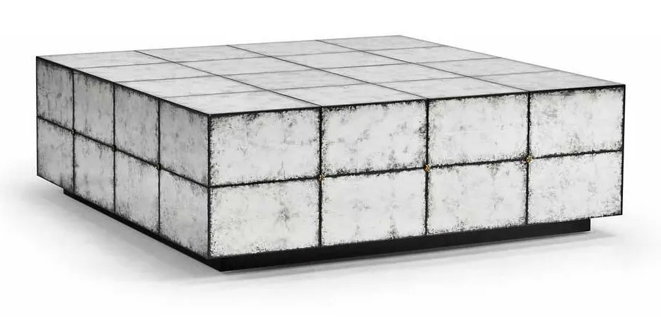 Jonathan Charles 007-3-BL0-EGL Luna Square Cocktail Table Jonathan Charles 007-3-BL0-EGL Luna Square Cocktail Table