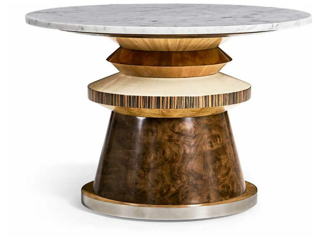 Jonathan Charles 007-3-DL0-NCL Rook Round Cocktail Table