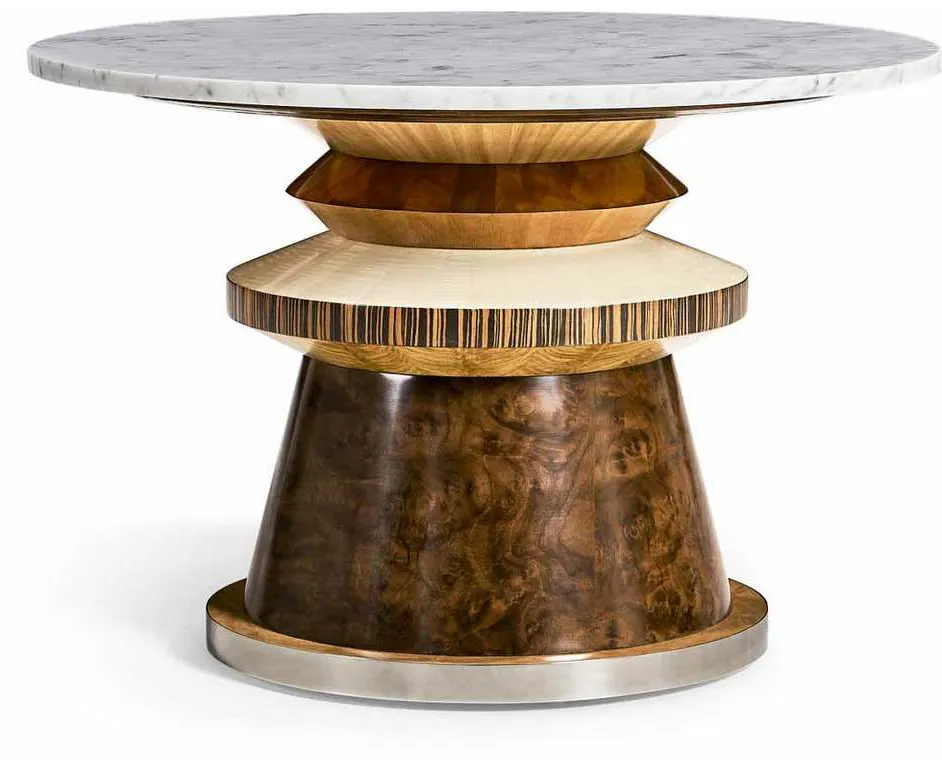 Jonathan Charles 007-3-DL0-NCL Rook Round Cocktail Table Jonathan Charles 007-3-DL0-NCL Rook Round Cocktail Table