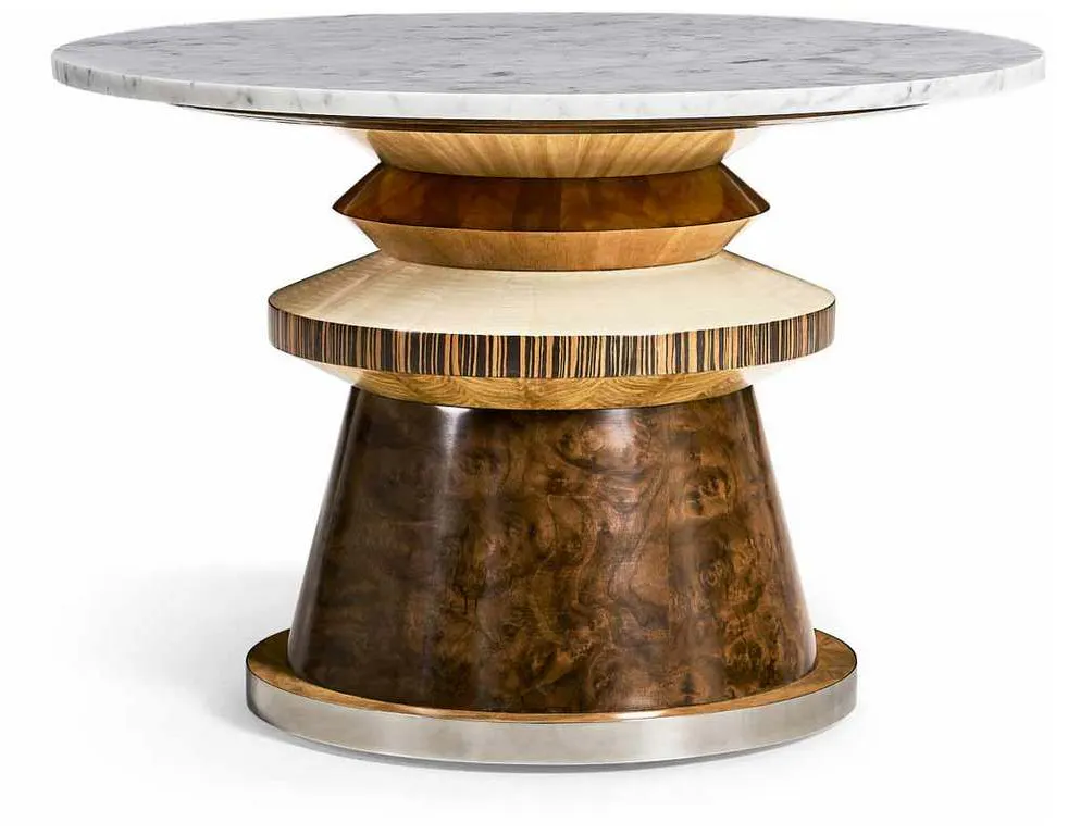 Jonathan Charles 007-3-DL0-NCL Rook Round Cocktail Table Jonathan Charles 007-3-DL0-NCL Rook Round Cocktail Table