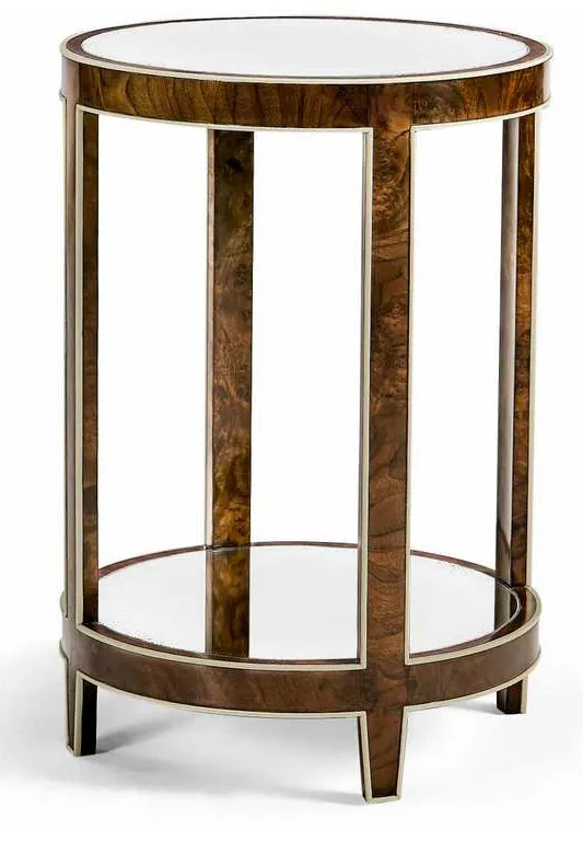 Jonathan Charles 007-3-DN1-WBL Jacques Round End Table Jonathan Charles 007-3-DN1-WBL Jacques Round End Table