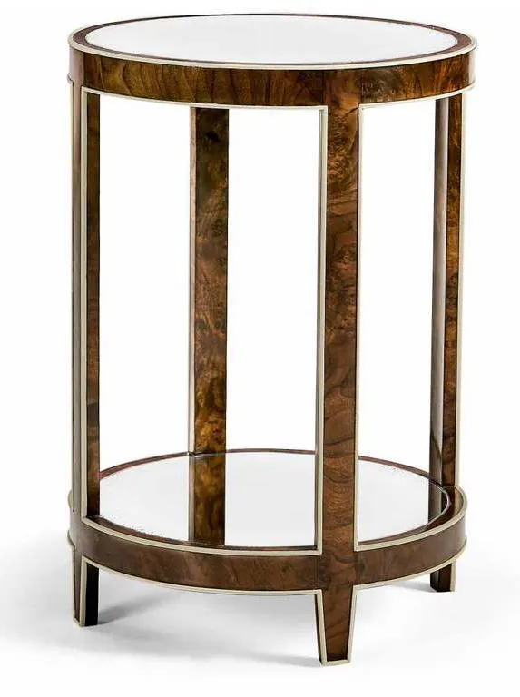 Jonathan Charles 007-3-DN1-WBL Jacques Round End Table Jonathan Charles 007-3-DN1-WBL Jacques Round End Table