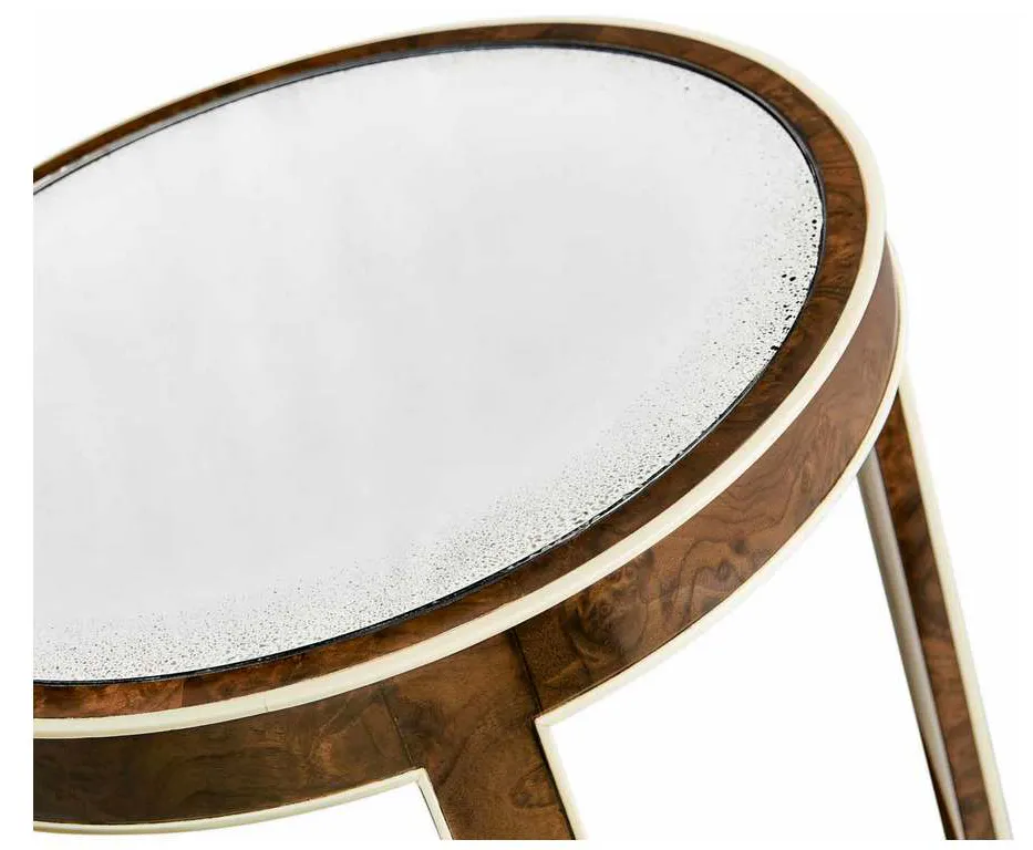 Jonathan Charles 007-3-DN1-WBL Jacques Round End Table Jonathan Charles 007-3-DN1-WBL Jacques Round End Table