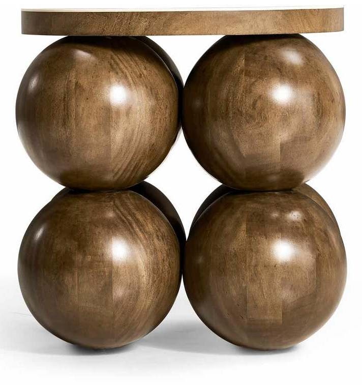 Jonathan Charles 007-3-DQ0-MBM Orb Round Accent Table Jonathan Charles 007-3-DQ0-MBM Orb Round Accent Table