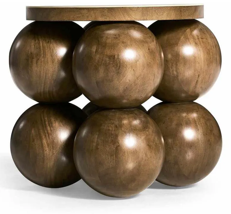 Jonathan Charles 007-3-DQ0-MBM Orb Round Accent Table Jonathan Charles 007-3-DQ0-MBM Orb Round Accent Table