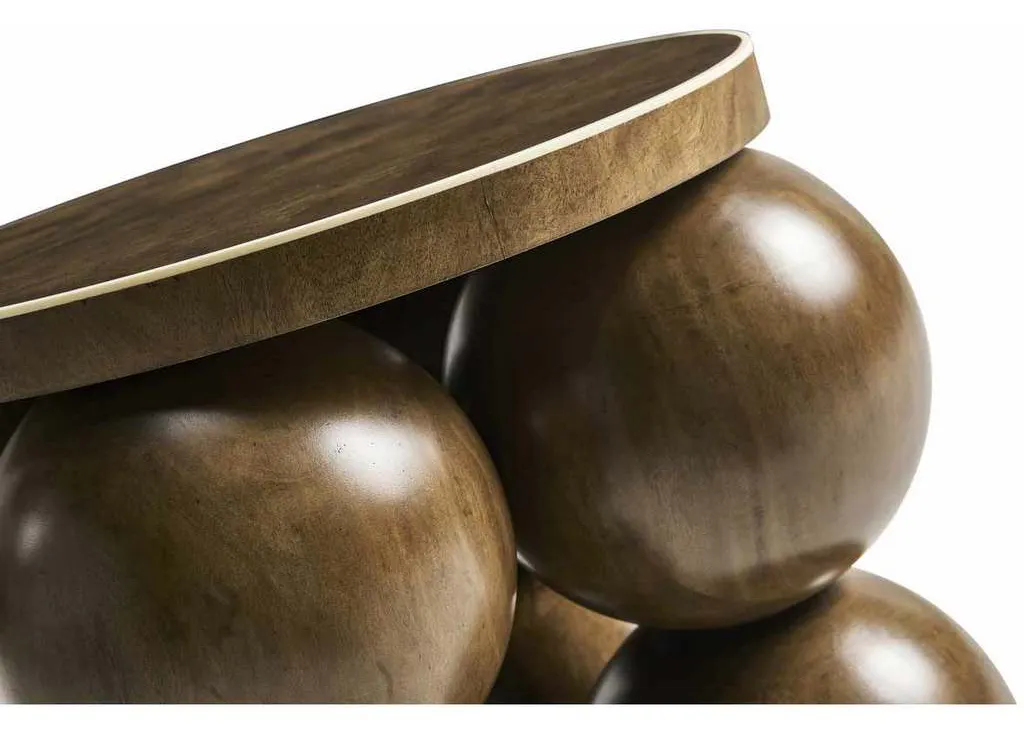 Jonathan Charles 007-3-DQ0-MBM Orb Round Accent Table Jonathan Charles 007-3-DQ0-MBM Orb Round Accent Table