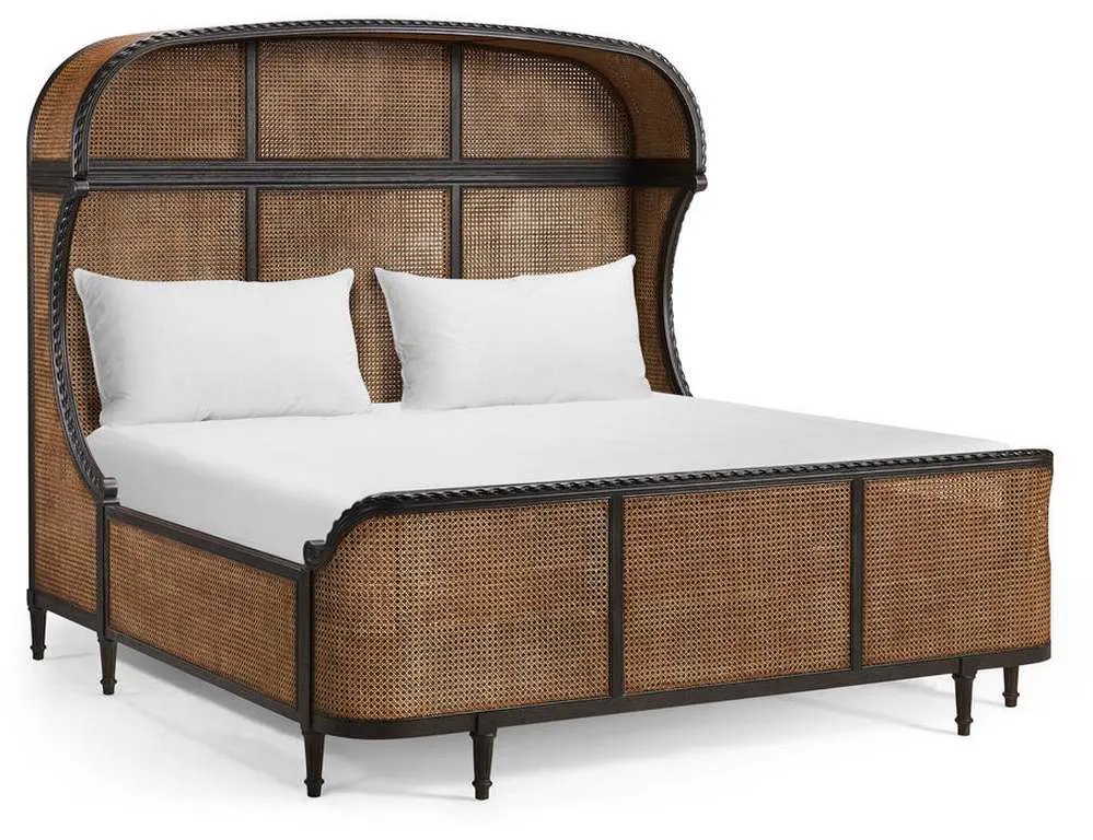 Jonathan Charles 007-1-131-EBO Tangiers King Shelter Bed Jonathan Charles 007-1-131-EBO Tangiers King Shelter Bed