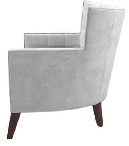 Kellex HC09429-05 Guy Lounge Chair With Buttonless Tufts Kellex HC09429-05 Guy Lounge Chair With Buttonless Tufts