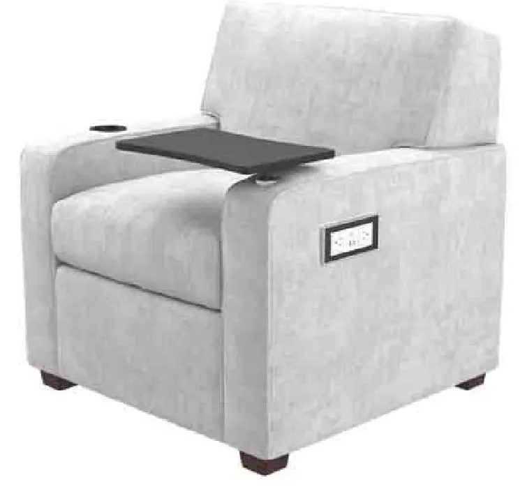 Kellex HC09472-05TPRCL Watson Chair Right Facing Tablet Top And Power Source with Left Facing Cup Holder Kellex HC09472-05TPRCL Watson Chair Right Facing Tablet Top And Power Source with Left Facing Cup Holder
