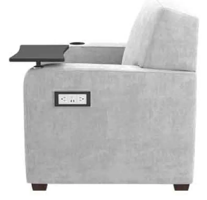 Kellex HC09472-05TPRCL Watson Chair Right Facing Tablet Top And Power Source with Left Facing Cup Holder Kellex HC09472-05TPRCL Watson Chair Right Facing Tablet Top And Power Source with Left Facing Cup Holder