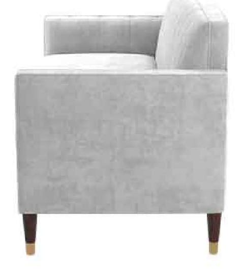 Kellex HC09620-15RS Ginger Settee With Ferrules And Removable Seating Kellex HC09620-15RS Ginger Settee With Ferrules And Removable Seating