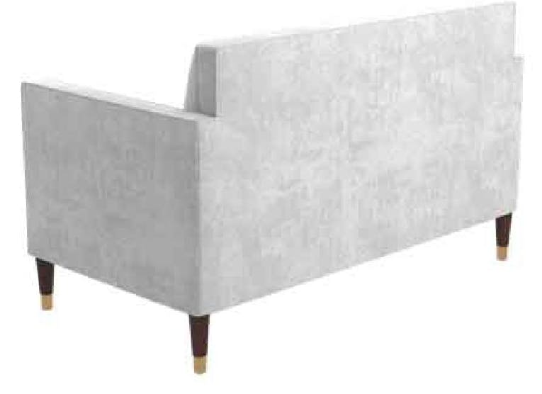 Kellex HC09620-15RS Ginger Settee With Ferrules And Removable Seating Kellex HC09620-15RS Ginger Settee With Ferrules And Removable Seating