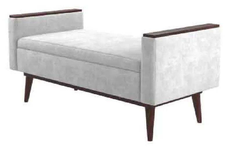 Kellex HC09660-15 Shiloh Bench With Wood Arm Caps Kellex HC09660-15 Shiloh Bench With Wood Arm Caps