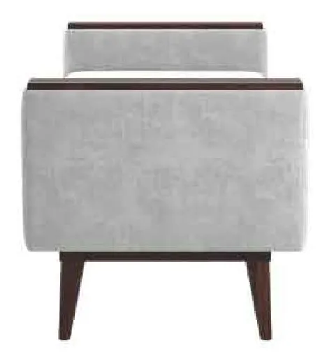 Kellex HC09660-15 Shiloh Bench With Wood Arm Caps Kellex HC09660-15 Shiloh Bench With Wood Arm Caps