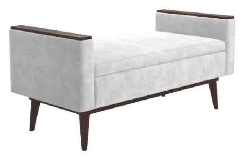 Kellex HC09660-15 Shiloh Bench With Wood Arm Caps Kellex HC09660-15 Shiloh Bench With Wood Arm Caps