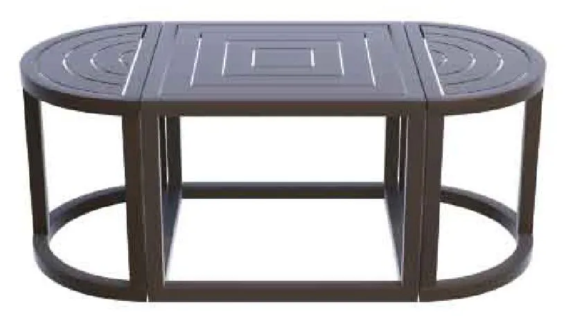 Kellex OD-HC09675-21V Grove Outdoor Oval Cocktail Table Kellex OD-HC09675-21V Grove Outdoor Oval Cocktail Table