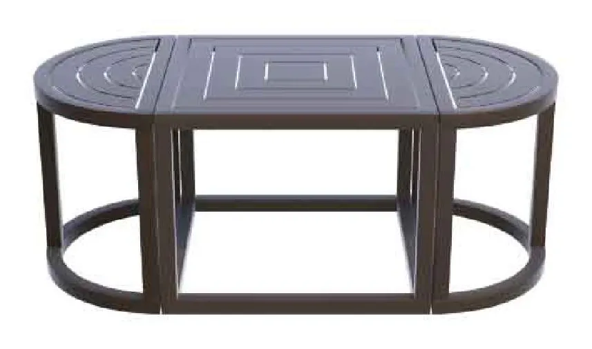 Kellex OD-HC09675-21V Grove Outdoor Oval Cocktail Table Kellex OD-HC09675-21V Grove Outdoor Oval Cocktail Table