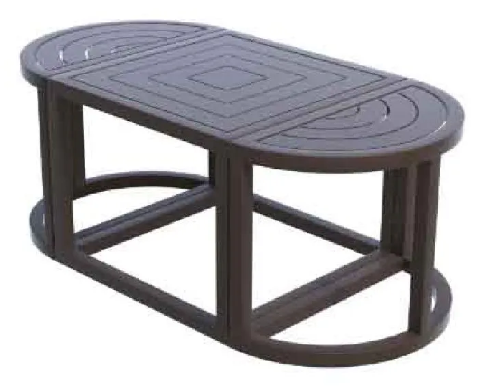 Kellex OD-HC09675-21V Grove Outdoor Oval Cocktail Table Kellex OD-HC09675-21V Grove Outdoor Oval Cocktail Table