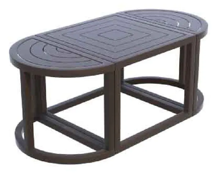 Kellex OD-HC09675-21V Grove Outdoor Oval Cocktail Table Kellex OD-HC09675-21V Grove Outdoor Oval Cocktail Table
