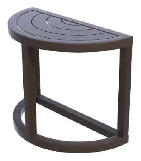 Kellex OD-HC09675-31R Grove Outdoor Crescent End Table Kellex OD-HC09675-31R Grove Outdoor Crescent End Table