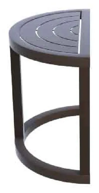 Kellex OD-HC09675-31R Grove Outdoor Crescent End Table Kellex OD-HC09675-31R Grove Outdoor Crescent End Table