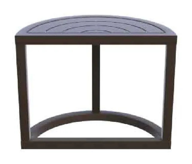 Kellex OD-HC09675-31R Grove Outdoor Crescent End Table Kellex OD-HC09675-31R Grove Outdoor Crescent End Table