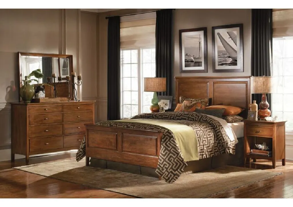 Kincaid 63-135V Cherry Park Panel Bed Queen with storage Kincaid 63-135V Cherry Park Panel Bed Queen with storage