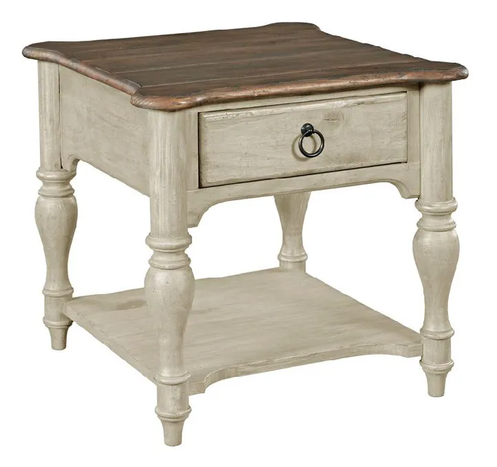 Kincaid 75-021 Weatherford End Table Cornsilk